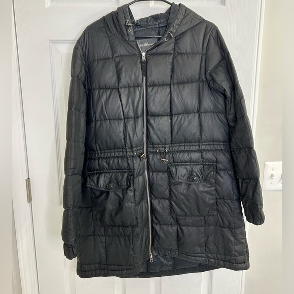 Eddie Bauer Jackets & Blazers - Eddie Bauer Lightweight Down Parka winter coat jacket women’s XL black snow